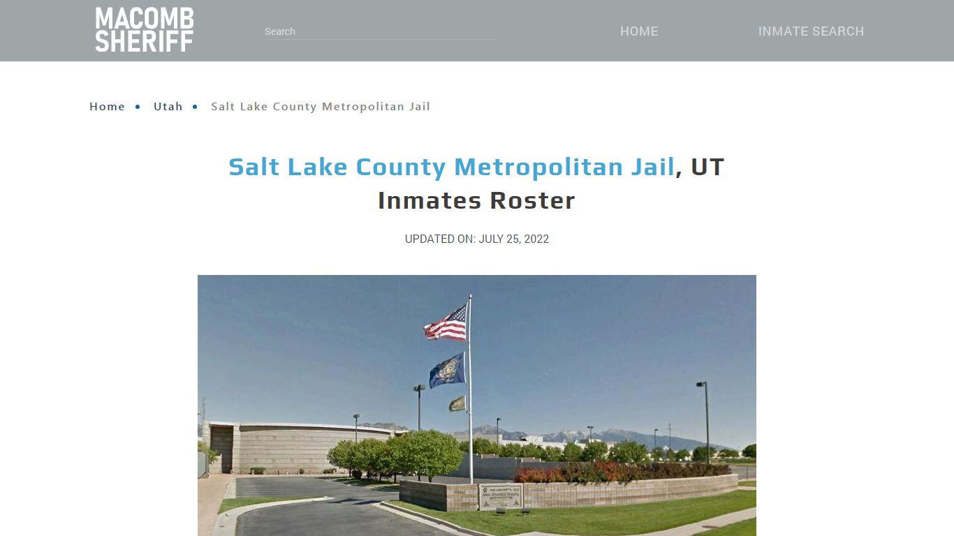 Salt Lake County Metropolitan Jail - macomb-sheriff.com